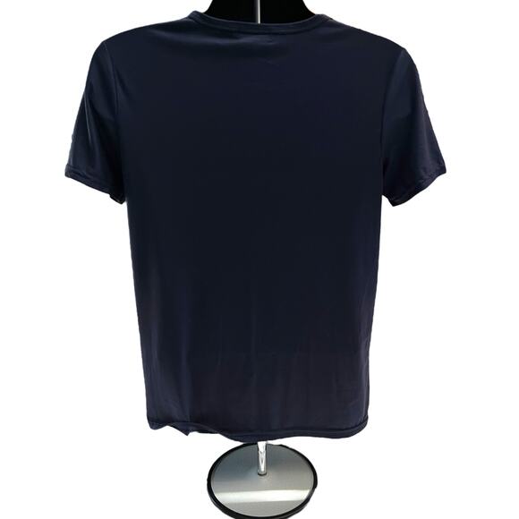 Minimalist Cut-Out Hand Heart Gesture T-Shirt | NCS Brand | Navy Blue  Medium - Picture 2 of 5